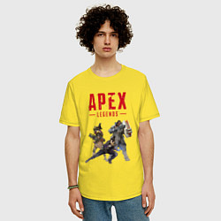 Футболка оверсайз мужская Легенды Апекса, цвет: желтый — фото 2