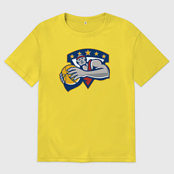 Футболка оверсайз мужская Play basket, цвет: желтый