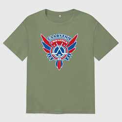 Мужская футболка оверсайз Хоккейный Смоленск