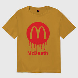 Футболка оверсайз мужская Mcdeath, цвет: горчичный