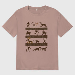 Мужская футболка оверсайз Древняя охота