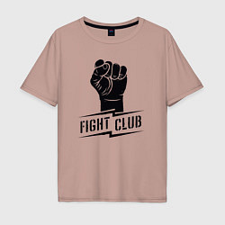 Мужская футболка оверсайз Fight club warrior