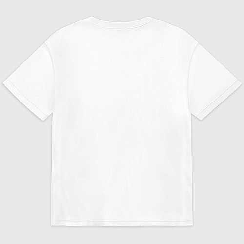 Мужская футболка оверсайз Graphic abstract / Белый – фото 2