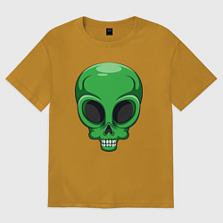Футболка оверсайз мужская Green skeletor, цвет: горчичный