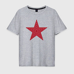 Мужская футболка оверсайз USSR red star