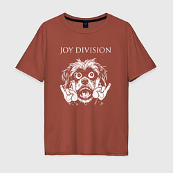 Мужская футболка оверсайз Joy Division rock dog