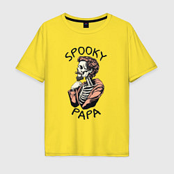 Мужская футболка оверсайз Spooky papa