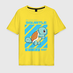 Мужская футболка оверсайз Покемоны Сквиртл Squirtle