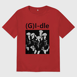 Мужская футболка оверсайз G I-dle группа в стиле империи
