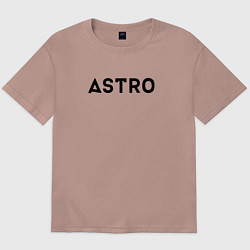 Футболка оверсайз мужская Astro, цвет: пыльно-розовый