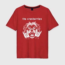 Мужская футболка оверсайз The Cranberries rock dog