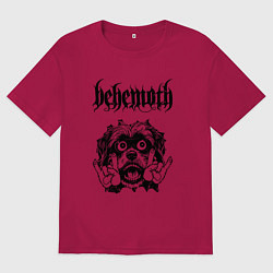 Футболка оверсайз мужская Behemoth - rock dog, цвет: маджента