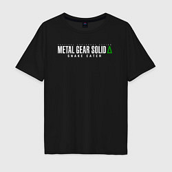 Мужская футболка оверсайз Metal gear solid 3 Snake eater logo