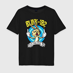 Футболка оверсайз мужская Blink 182 fuck you since 92, цвет: черный