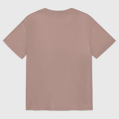 Мужская футболка оверсайз Fuerteventura summer style - shark / Пыльно-розовый – фото 2