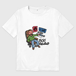 Футболка оверсайз мужская Всё работает, цвет: белый