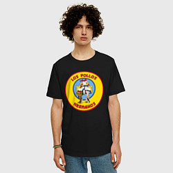 Футболка оверсайз мужская Los Pollos hermanos Breaking bad, цвет: черный — фото 2
