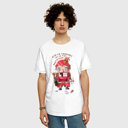 Футболка оверсайз мужская Щелкунчик, цвет: белый — фото 2