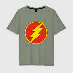 Мужская футболка оверсайз Flash logo