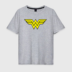 Мужская футболка оверсайз Wonder woman logo