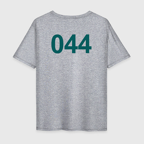 Мужская футболка оверсайз 044 - Игра в кальмара / Меланж – фото 2