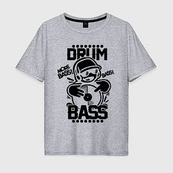 Мужская футболка оверсайз Drum n Bass: More Bass