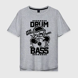 Мужская футболка оверсайз Drum n Bass: More Bass