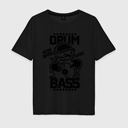 Мужская футболка оверсайз Drum n Bass: More Bass