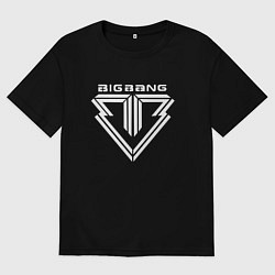 Футболка оверсайз мужская Big bang logo, цвет: черный
