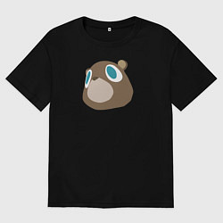 Футболка оверсайз мужская Dropout Bear, цвет: черный