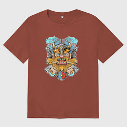 Мужская футболка оверсайз Забавный варяг