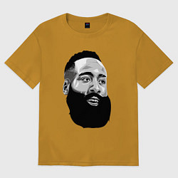 Футболка оверсайз мужская James Harden, цвет: горчичный