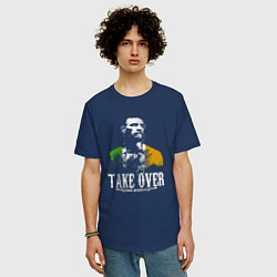 Футболка оверсайз мужская Conor take over, цвет: тёмно-синий — фото 2