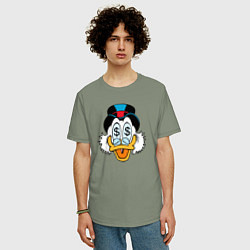 Футболка оверсайз мужская Скрудж, цвет: авокадо — фото 2