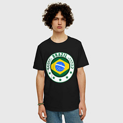 Футболка оверсайз мужская Brazil 2014, цвет: черный — фото 2