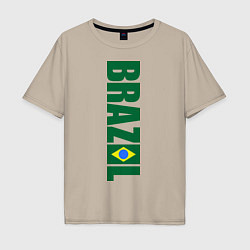 Мужская футболка оверсайз Brazil Football