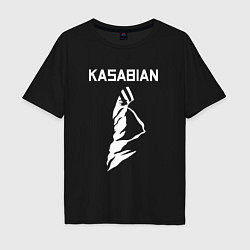 Футболка оверсайз мужская Kasabian - logo, цвет: черный
