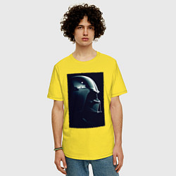 Футболка оверсайз мужская Мысли вейдера, цвет: желтый — фото 2