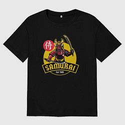 Футболка оверсайз мужская Samurai 1985, цвет: черный