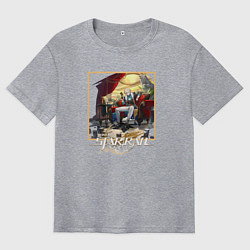 Футболка оверсайз мужская Авантюрин, цвет: меланж