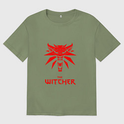Футболка оверсайз мужская The witcher games, цвет: авокадо