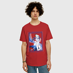 Футболка оверсайз мужская Shorekeeper Euphonic Chrysalis, цвет: красный — фото 2