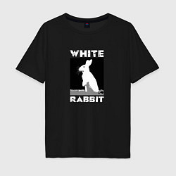 Футболка оверсайз мужская White rabbit, цвет: черный