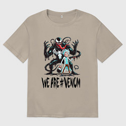 Футболка оверсайз мужская We are Venom - Rick, цвет: миндальный