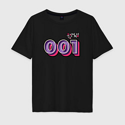 Футболка оверсайз мужская Игрок 001, цвет: черный