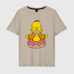 Мужская футболка оверсайз Homer yoga