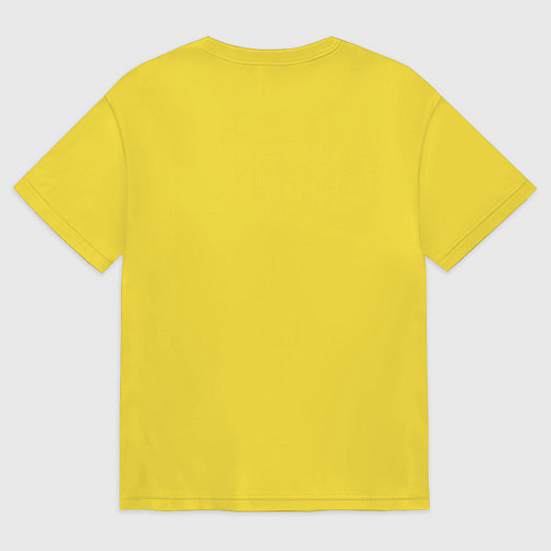 Мужская футболка оверсайз Неоновый демон они / Желтый – фото 2