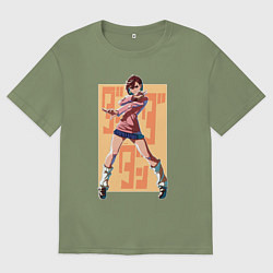 Футболка оверсайз мужская Momo Ayase, цвет: авокадо