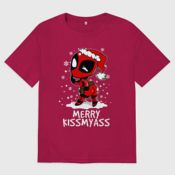 Мужская футболка оверсайз Deadpool - merry kiss my ass
