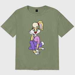 Футболка оверсайз мужская Lola Bunny, цвет: авокадо
